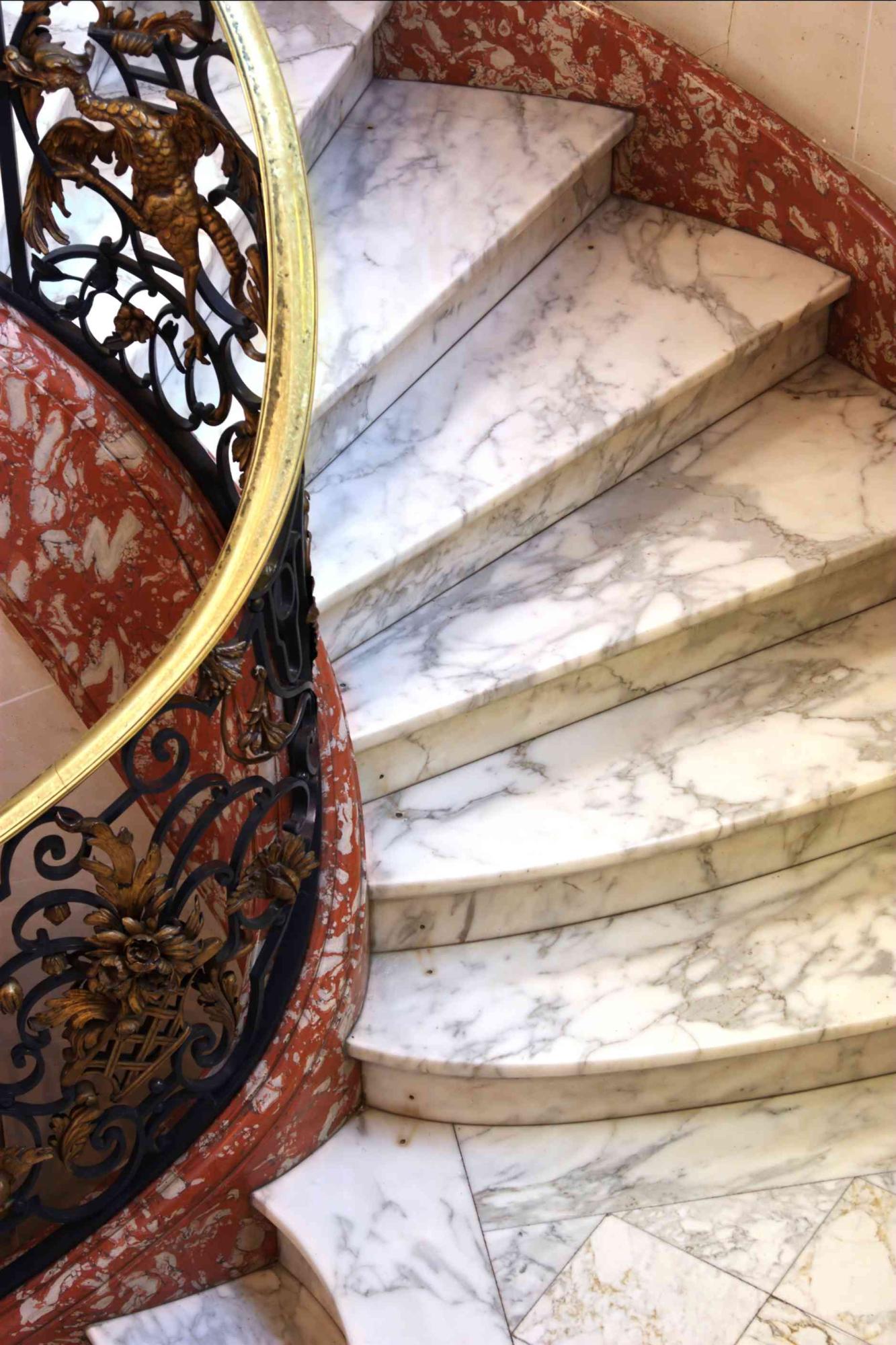 marble stairs